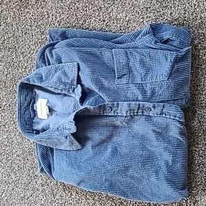 American Eagle Blue Corduroy Shirt M
